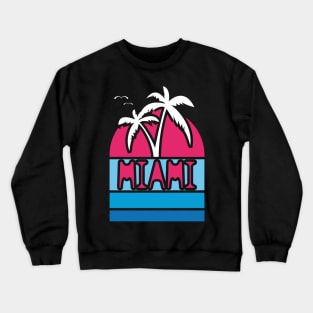 Miami beach. Summer theme. Crewneck Sweatshirt